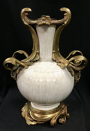 Bronze Mounted Porcelain Vase Louis XV Style ACC