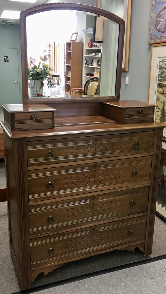 Antique Chest w/2 Handkerchief Drwrs