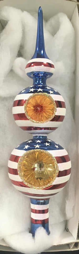 Tree Topper Stars & Stripes w/Box ACC