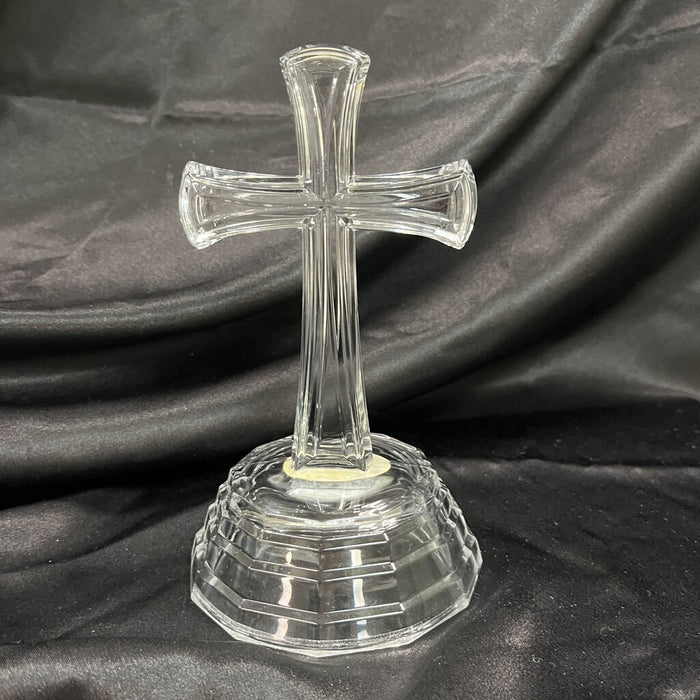 Crystal Cross Stacked Pedestal