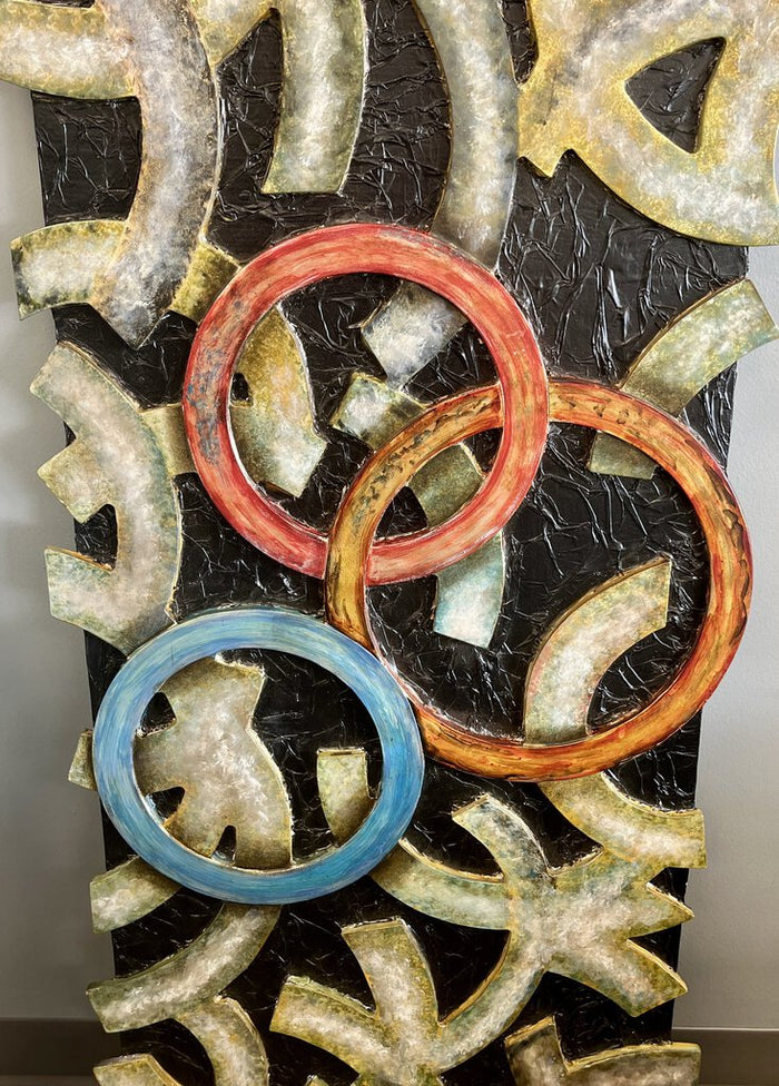 Resin Board w/3 D Circles/Arcs WALL