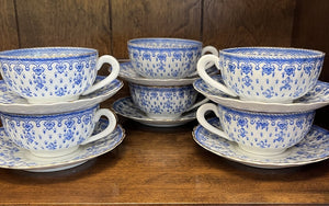 Set of 6 Cups & Saucers ACC