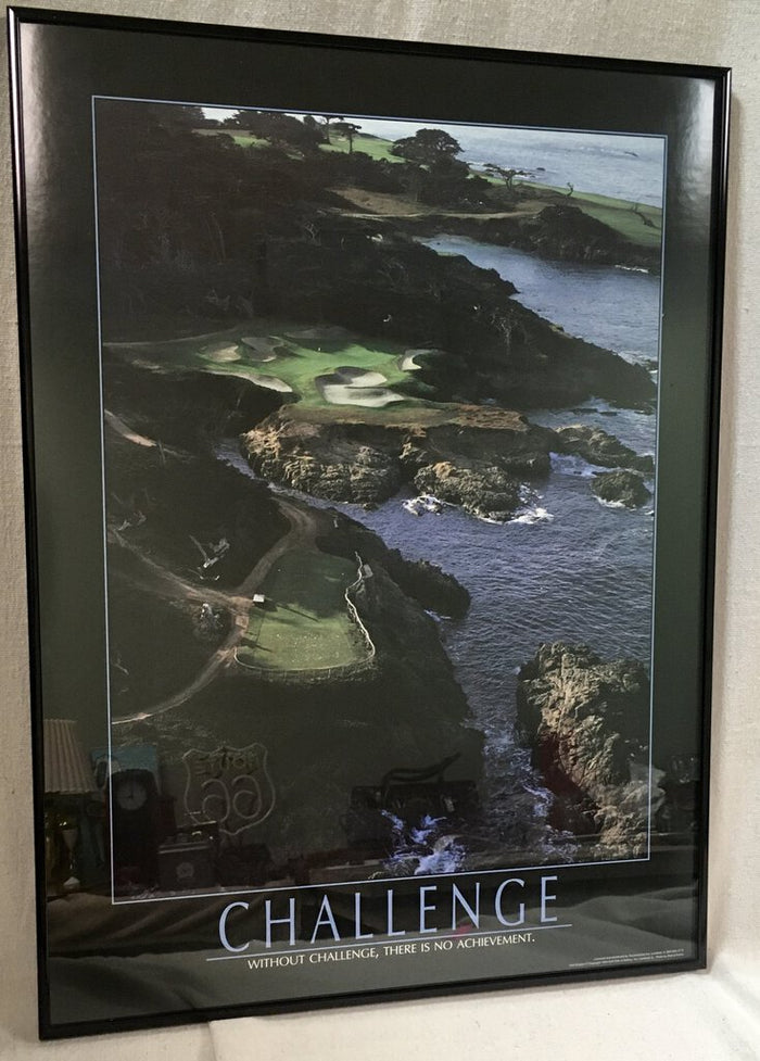 Poster "Challenge" w/Golf Course by Sea