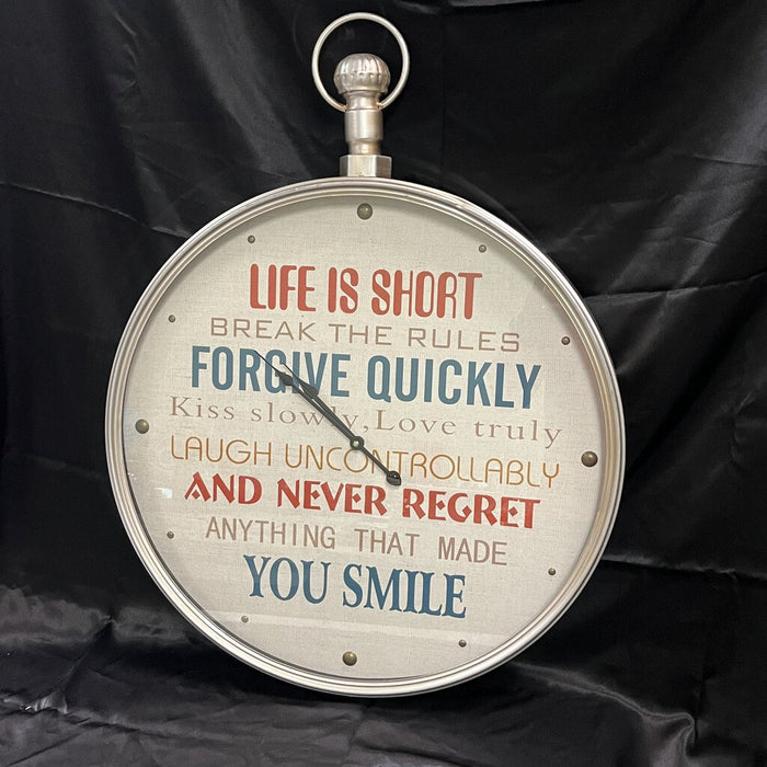 Clock "Life is Short"