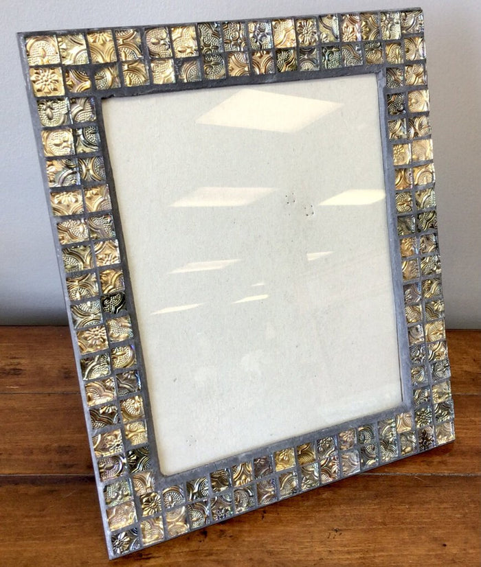 Rect Photo Frame Pressed Glass Mosaic