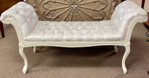 Bench Rolled Arm Tufted