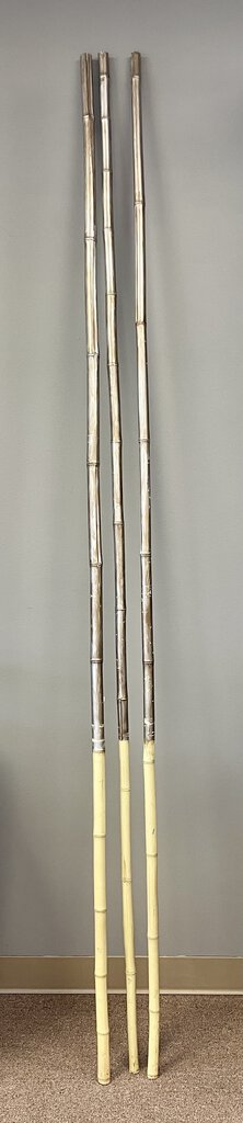 ACC Set of 3 Painted Bamboo Poles AS IS Finish