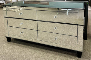 Dresser / Buffet Mirrored 6 drawer